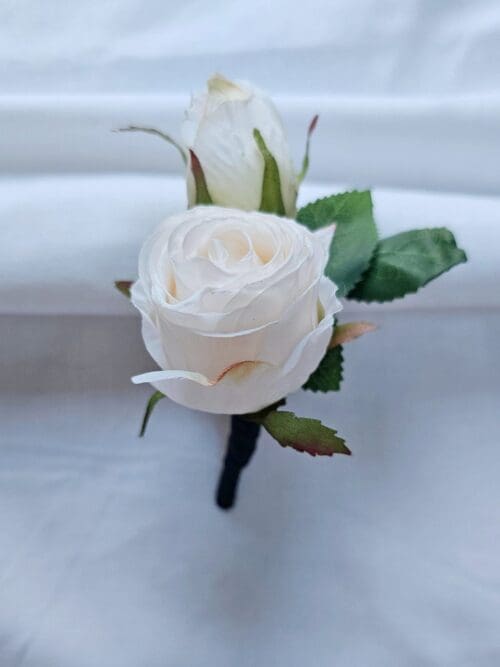 Real touch Ivory buttonhole