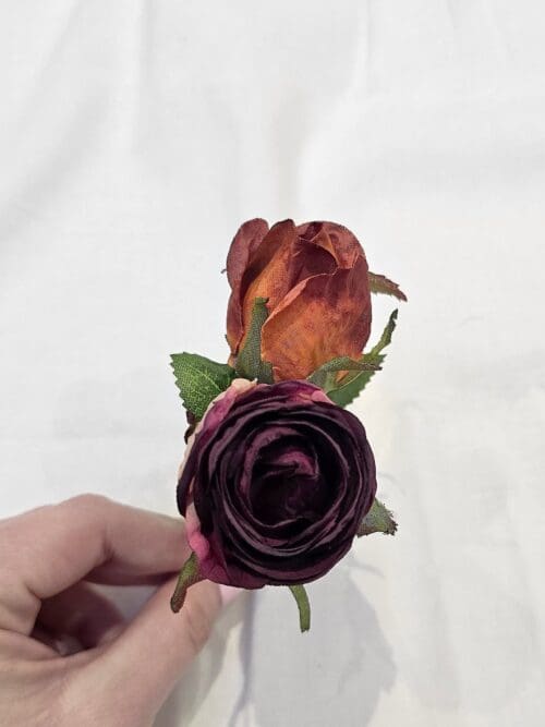 real touch autumn buttonhole