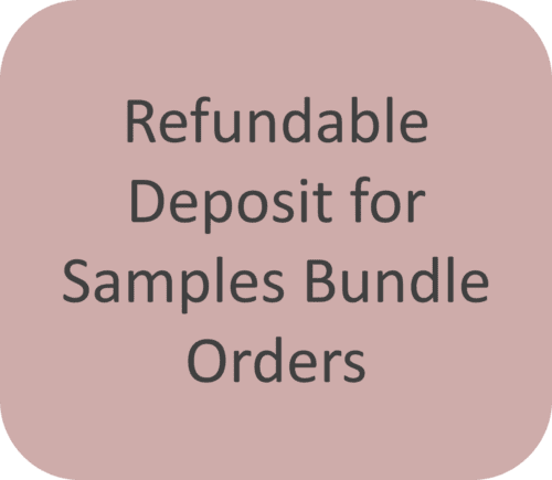 Refundable deposit for Samples bundle