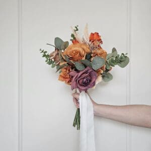 Autumn bridesmaids bouquet sample
