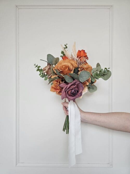 Autumn bridesmaids bouquet sample