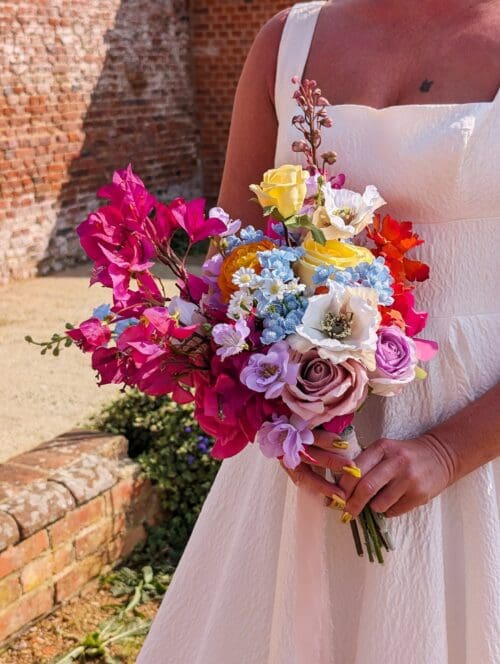 Coral Bride bouquet